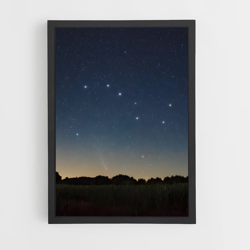 Poster La Voie Lactée – affiche Constellations (vue 2)